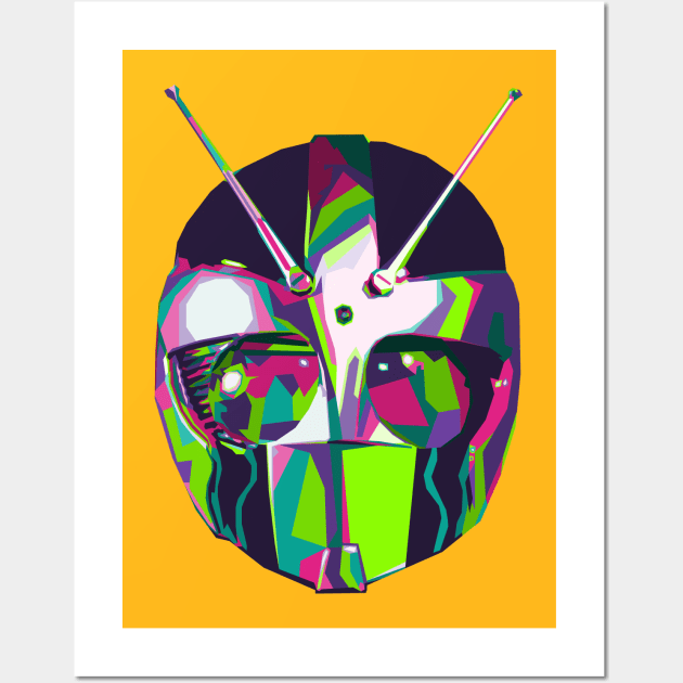 Robo WPAP Rider Wall Art by Bajingseng